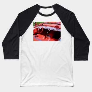 1957 Corvette Roadster Interior Baseball T-Shirt